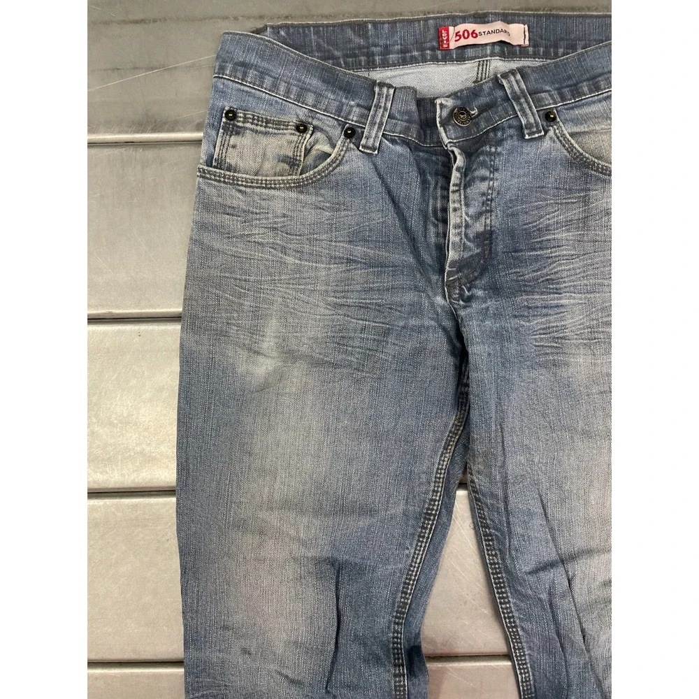Vintage 506 Standard Jeans Mens 32x31 Blue Medium Wash 100%‎ Cotton Straight
